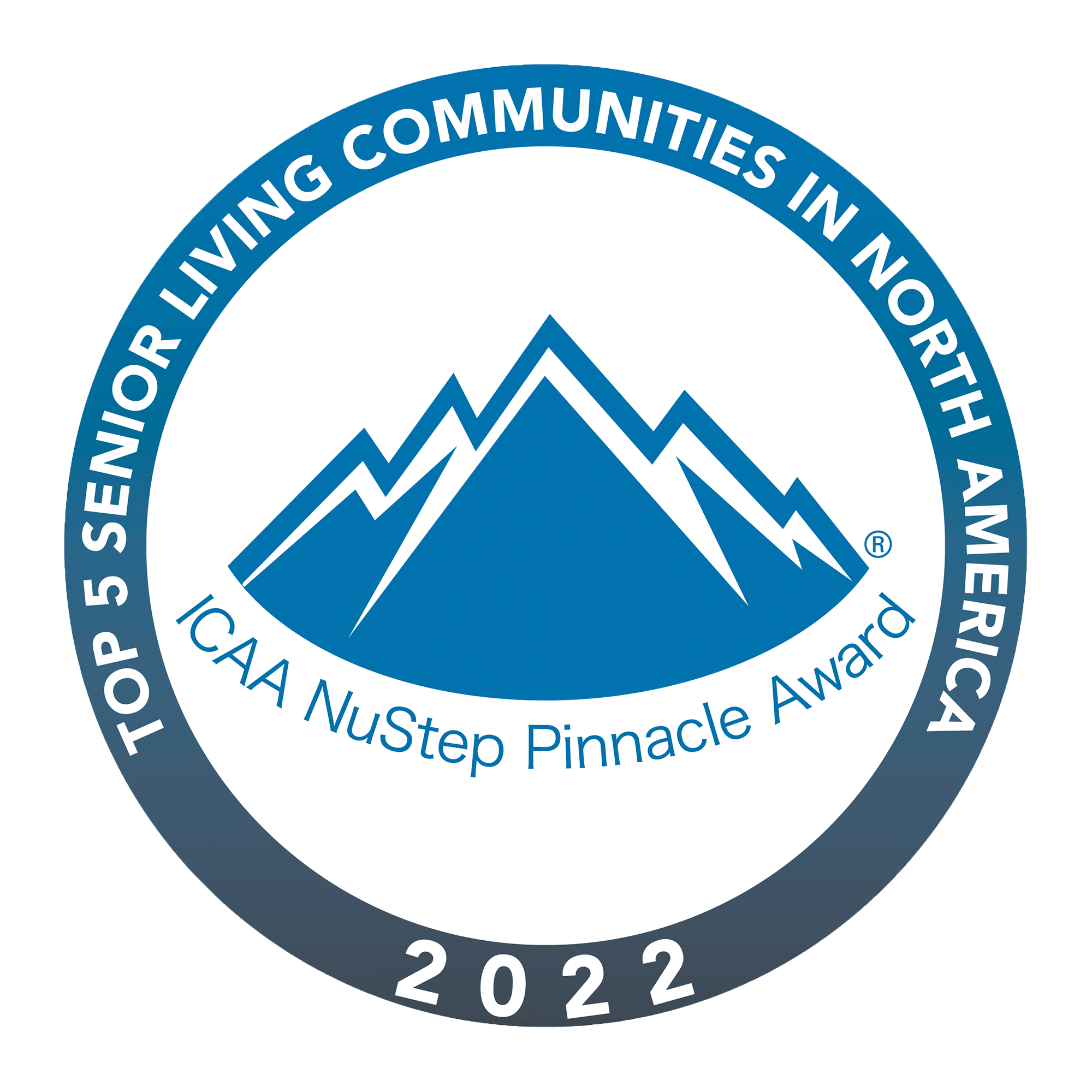 ICAA NuStep Pinnacle Award 2022 - Top 5 Senior Living Communities in North America