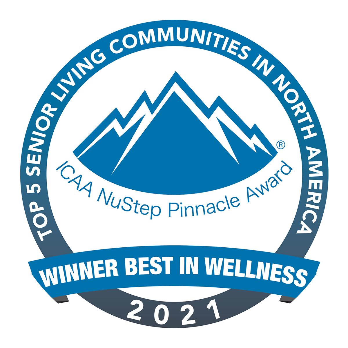Winner best in wellness - Top 5 senior living communities in North America - 2021